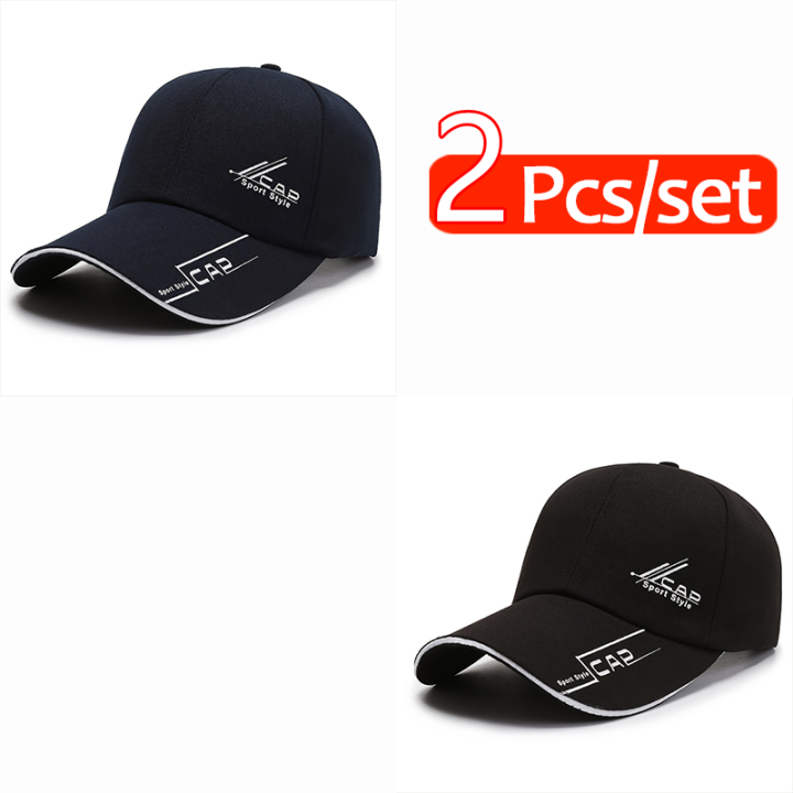 2Pcs%20Spring%20Summer%20Sun%20Hat%20Baseball%20Cap%20Men%20Outdoor%20Sports%20Leisure%20Golf%20Hats%20Adjustable%20Baseball%20Cap%20Trendy%20Trucker%20Hat%20Headwear%20-%20Image%207