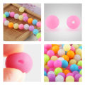 50Pcs Glow In The Dark Silicone Beads Round 12/15MM Luminous Silicone Lentil Bead For Jewelry Making DIY Bracelet Necklace. 