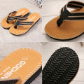 Men Slippers Outside Beach Flat Flip-flop 2023 Summer Casual Slippers Indoor Home Male Anti-slip Shoes Thong Sandals Black. 