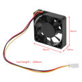 Cooling Fan 5010 DC 12V 3Pin Interface 50X50X10mm Computer Network Card CPU Graphics Card Cooler Small Exhaust 40x40x10mm. 
