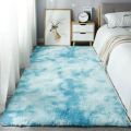 VIKAMA Silk Wool Fluffy Shaggy Bedroom Area Shaggy Non-Slip Rugs, Machine Washable Soft Shaggy Rugs Modern Soft Plush Rugs. 