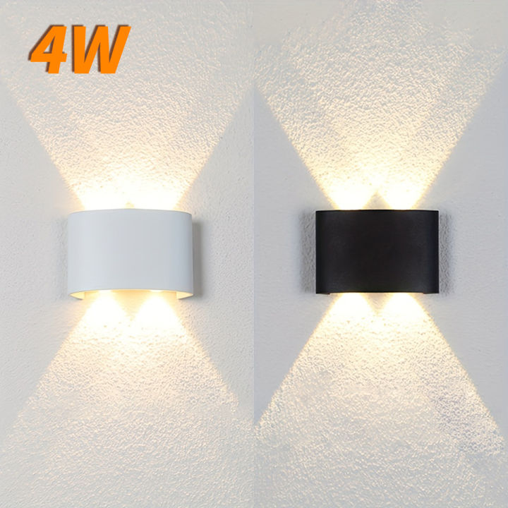 LED Wall Lamp Outdoor Waterproof IP66 Interior Wall Light 4W Garden ...
