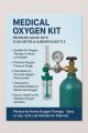 MEDICAL OXYGEN KIT – PRESSURE GAUGE WITH FLOW METER & HUMIDIFIER BOTTLE. 
