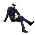 11cm Anime Jujutsu Kaisen Gojo Satoru Action Figure Anime Figure Seated Chair Noodle Stopper Model Toys Japanese Dolls. 
