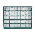 25 Drawers Part Toolbox, Wall Mounted Organizer Cabinet for Hardware Screws Electronic Components Plastic Storage Case. 