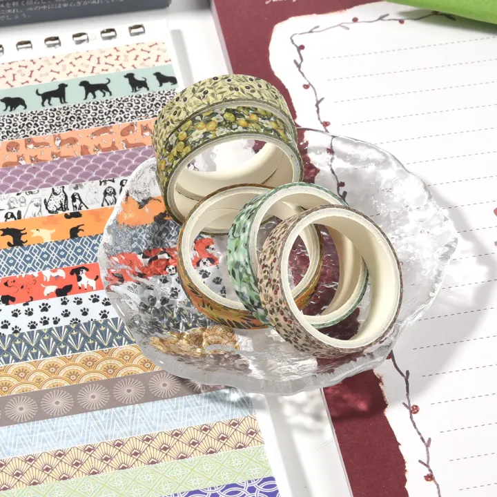 10%20Rolls%20Flower%20Washi%20tapes%20set%20School%20supplies%20Cute%20stickers%20Masking%20tape%20Aesthetic%20stationery%20Scrapbooking%20journal%20decoration%20-%20Image%205
