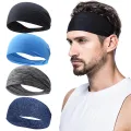Men Headband Absorbent Cycling Yoga Sweat Sport Headband Men Sweatband For Men and Women Yoga Hair Bands Head Sweat Bands Sports. 
