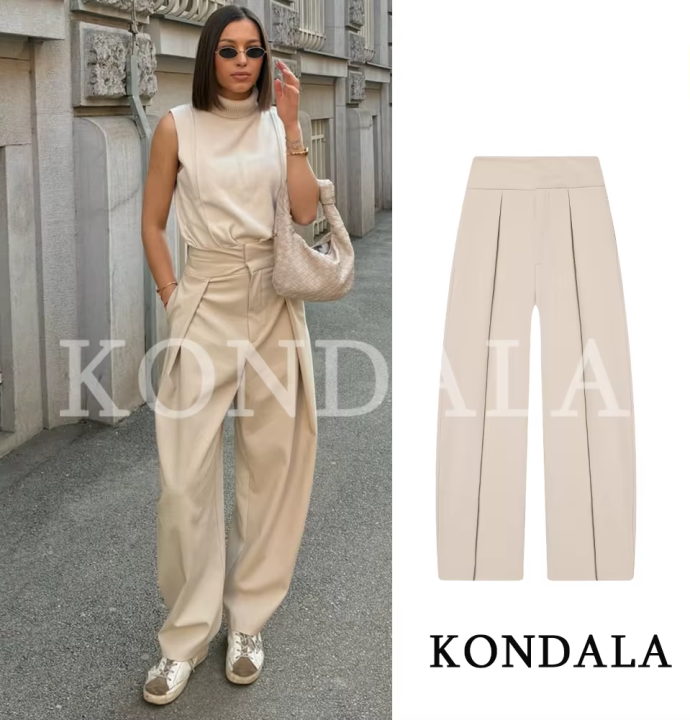 KONDALA%20Commute%20High%20Street%20Balloon%20Pants%20Women%20Trendy%20Casual%20Pleated%20Trousers%202026%20Spring%20Summer%20Office%20Lady%20Vintage%20Long%20Pants%20-%20Image%207