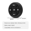 Wireless Bluetooth Remote Controller Media Button Car Motorcycle Bike Steering Wheel Music Player for IOS Android Phone K0174. 