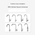 Kitchen faucet Replacement Stainless Steel Sink Tap Spout Pipe Fittings Single Handle Connection Cardan Tube Rotates Large Bend.