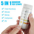 100Pcs Aquarium Test Strips 5-17 in 1 Fish Tank Water Testing Kits with Test Tube Freshwater Saltwater Water Quality Test Kit. 