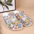 Women's Animal Print Soft Sole Clogs, Comfortable EVA Upper and Cushioned Sole, Lightweight and Breathable, Four Seasons Casual. 