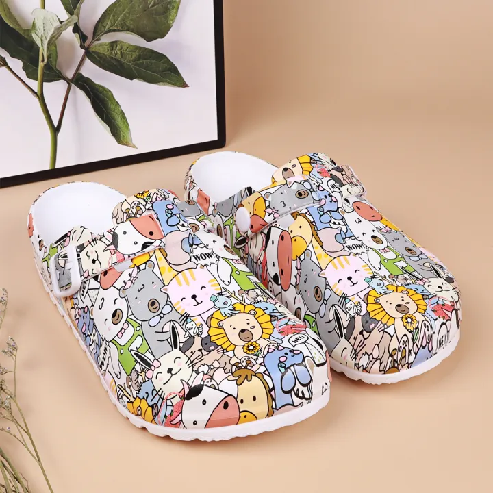 Women's%20Animal%20Print%20Soft%20Sole%20Clogs,%20Comfortable%20EVA%20Upper%20and%20Cushioned%20Sole,%20Lightweight%20and%20Breathable,%20Four%20Seasons%20Casual%20-%20Image%204