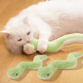 Snake Cat Toy Chew-Proof | Interactive Plush Feather Wand for Kittens/Puppies (Xmas  2024). 