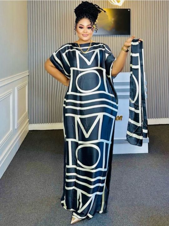 Summer Loose Vacation Dresses Casual Plus Size Dress Africa Clothing Evening Party Abayas
