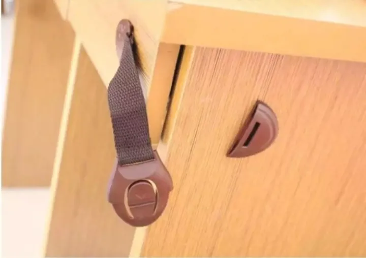Brown%20Child%20safety%20lock%20baby%20child%20safety%20care%20Plastic%20locks%20with%20baby%20protection%20child%20safety%20drawer%20Door%20Cabinet%20Cupboard%20Brown%20-%20Image%206