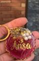 customised resin name  keychain with different colours and design. 