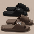 Fashion Summer Couple Non-slip Flat Slides Soft Cosy Seabeach Sandals Men's Slippers Women Casual Home Indoor Flip Flops. 