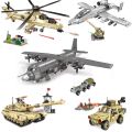  Main Battle Tank Fighter Building Blocks WW2  Trucks Soldier Figures Bricks Education Toys for Childrens Boy . 