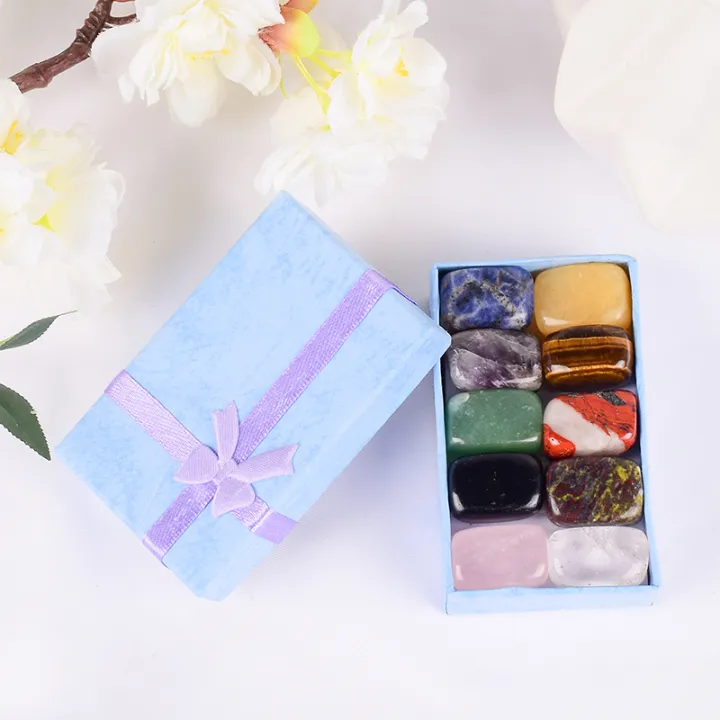 10%20Pcs%20/Set%20Natural%20Tumbled%20Stone%2015-20mm%20Mix%20Rock%20And%20Quartz%20Rose%20Bead%20Chakra%20Healing%20Crystal%20Irregular%20Polishing%20Amethyst%20Home%20-%20Image%202