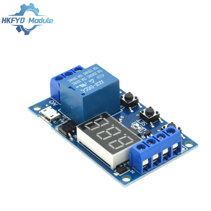 DC 6-30V Support Micro USB 5V LED Display Automation Cycle Delay Timer ...