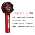 Electric Vibration Massage Comb Hair Care Brush Scalp Oil Applicator 630nm Red Light Therapy Hair Follicle Growth Comb Anti Loss. 