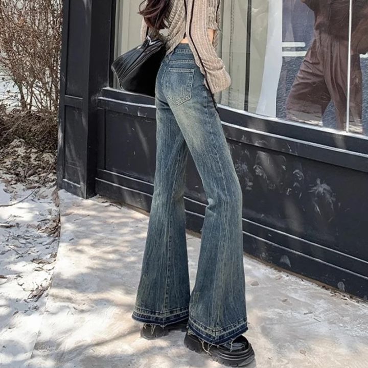 Woman%20High%20Waist%20Vintage%20Casual%20Flare%20Jeans%20Girls%20Elastic%20Slim%20Fit%20Bell%20Bottom%20Pants%20Lady%20Fashion%20Blue%20Black%20Grey%20Denim%20Trousers%20-%20Image%203