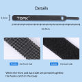 TOPK Releasable Cable Organizer Ties Mouse Earphones Wire Management Nylon Cable Ties Reusable Loop Hoop Tape Straps Tie.