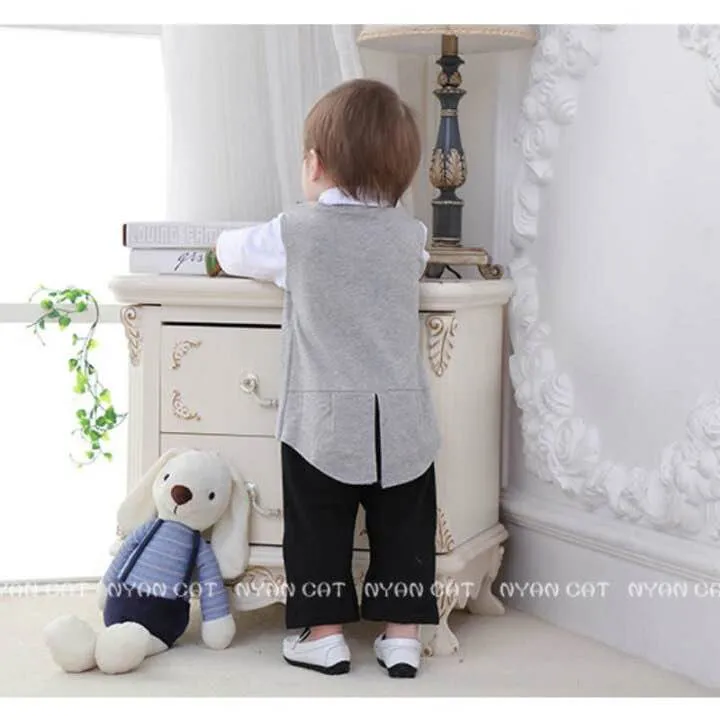 Boy%20baby%20red%20bow%20tie%20romper%20party%20dress%20-%20Image%204