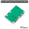 J5019 Micro USB TP4056 Charging Module with Booster for Li-ion Batteries Green PCB | Hemofy |. 