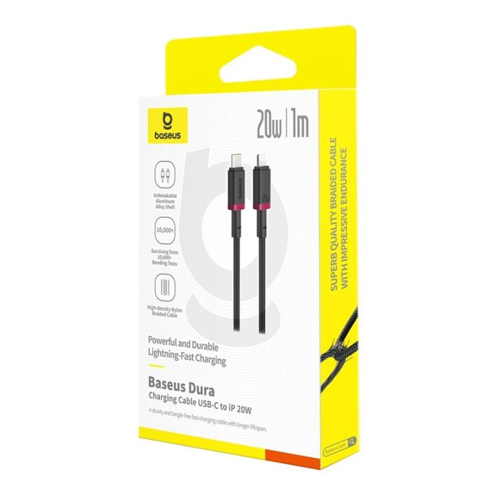 Baseus%20Type-C%20to%20Lightning%201m%20Cable%20For%20Iphone%20PD%2020W%20Dura%20Series%20Fast%20Charging%20Cable%20-%20Image%202