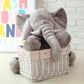 40cm Soft Elephant Plush Toys Cute Elephant Baby Sleeping Pillow Stuffed Animals Best For Kids Birthday Room Decoration.