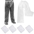 5/10Pcs Disposable Raincoat Pants Portable Splash Proof Split Raincoat Outdoor Travel Drifting Cycling Feet-wrapped Rain Pants.