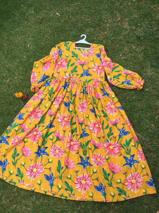 printed long loan maxi for girls