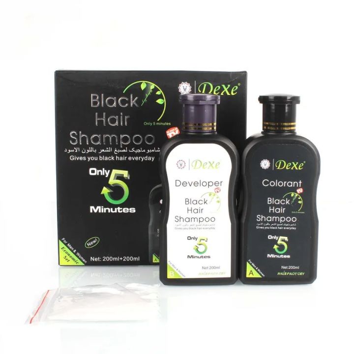 Dexe%20Black%20Hair%20Magic%20Colorant%20Shampoo%20400ml#Original%20-%20Image%202