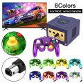 for GameCube NGC Retro Transparent Wired Gamepad Controller Classic Joystick Joypad Game Handle Accessories Dropshipping. 