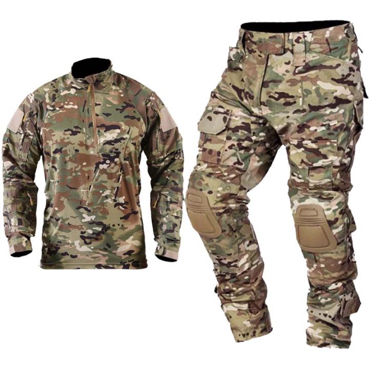 Milita Uniform Suits Camo Suit Hunting Clothes Combat Shirts Pants Men Airsoft Paintball Clothes Sets Outdoor Force