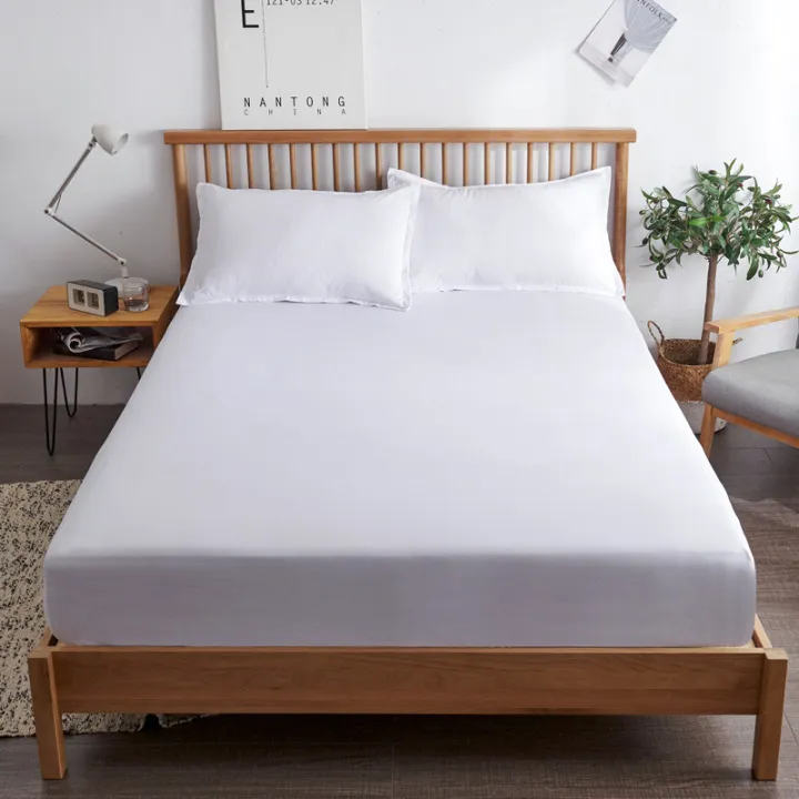 3pcs%20Cotton%20Fitted%20Bed%20Sheet%20Set%20(1%20Fitted%20Sheet%20+%202%20Pillowcases)%20Breathable%20Soft%20Mattress%20Cover%20with%20Pillow%20Cover%20Bedding%20Set%20-%20Image%206