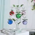 Glass Crystal Apple Tree with 6pcs. 