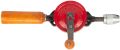 Manual Hand Drill Machine 1/4-inch Capacity with 2 Pieces HSS Drill Set for Soft Metal, Wood, Plastic, etc. 