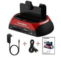 hdd Docking Station Tccmebius TCC S862 USB Docking Station USB 2.0 t SATS,IDE Dual hard drive Docking Station with all in one card reader red COLOR. 