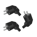 3PCS 4.8mm EU Schuko Plug Male Replacement Outlets Rewireable 250V 16A IP44 Connector Electeic Socket For Power Extension Cable. 