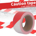 5MM×100M， hazard warning, safety stripe warning tape, non adhesive barrier tape, suitable for warning dangerous buildings. 