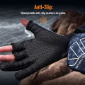 Kingdom Winter Fishing Gloves L XL XXL Outdoor 3-Finger Cut Men'S And Women'S Non-Slip Cycling Running Sports Fishing Apparel.