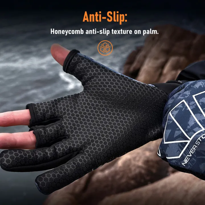 Kingdom%20Winter%20Fishing%20Gloves%20L%20XL%20XXL%20Outdoor%203-Finger%20Cut%20Men'S%20And%20Women'S%20Non-Slip%20Cycling%20Running%20Sports%20Fishing%20Apparel%20-%20Image%205