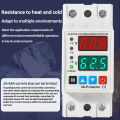 40A/63A Din Rail 230V Adjustable Over Voltage and Under Voltage Protective Device Protector Relay Limit Over Current Protection. 