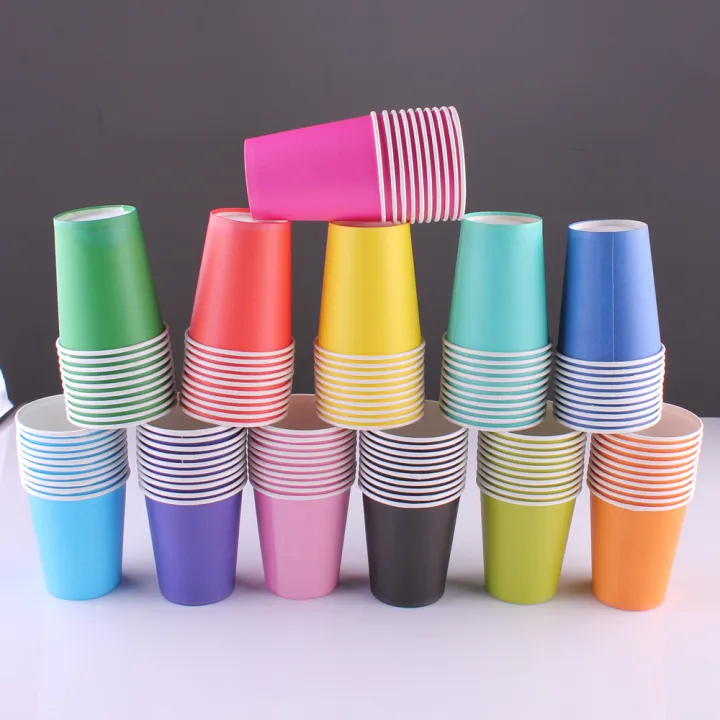1/5/10/20PCS%209%20Oz%20250ml%20Solid%20Thick%20Paper%20Cup%20Disposable%20Cup%20Wedding%20Birthday%20Party%20Holiday%20Disposable%20Tableware%20-%20Image%204