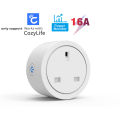 16A UK Plug WiFi Smart Socket With Energy Monitoring, Support CozyLife App, Works With Alexa,  Home Voice Control. 