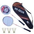 Hi Qua - Pair of two rackets with out joints for any age with free shuttles. 