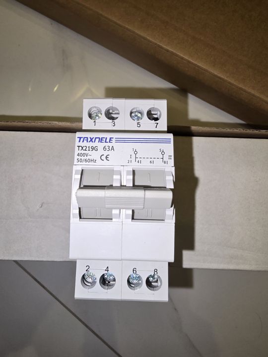 Taxnele Change over Breaker 63A 2Pole, 2 Inputs-1 output supply | Daraz.pk